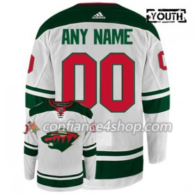 Adidas Maillot de Hockey Minnesota Wild Personnaliser Blanc Authentic - Enfant